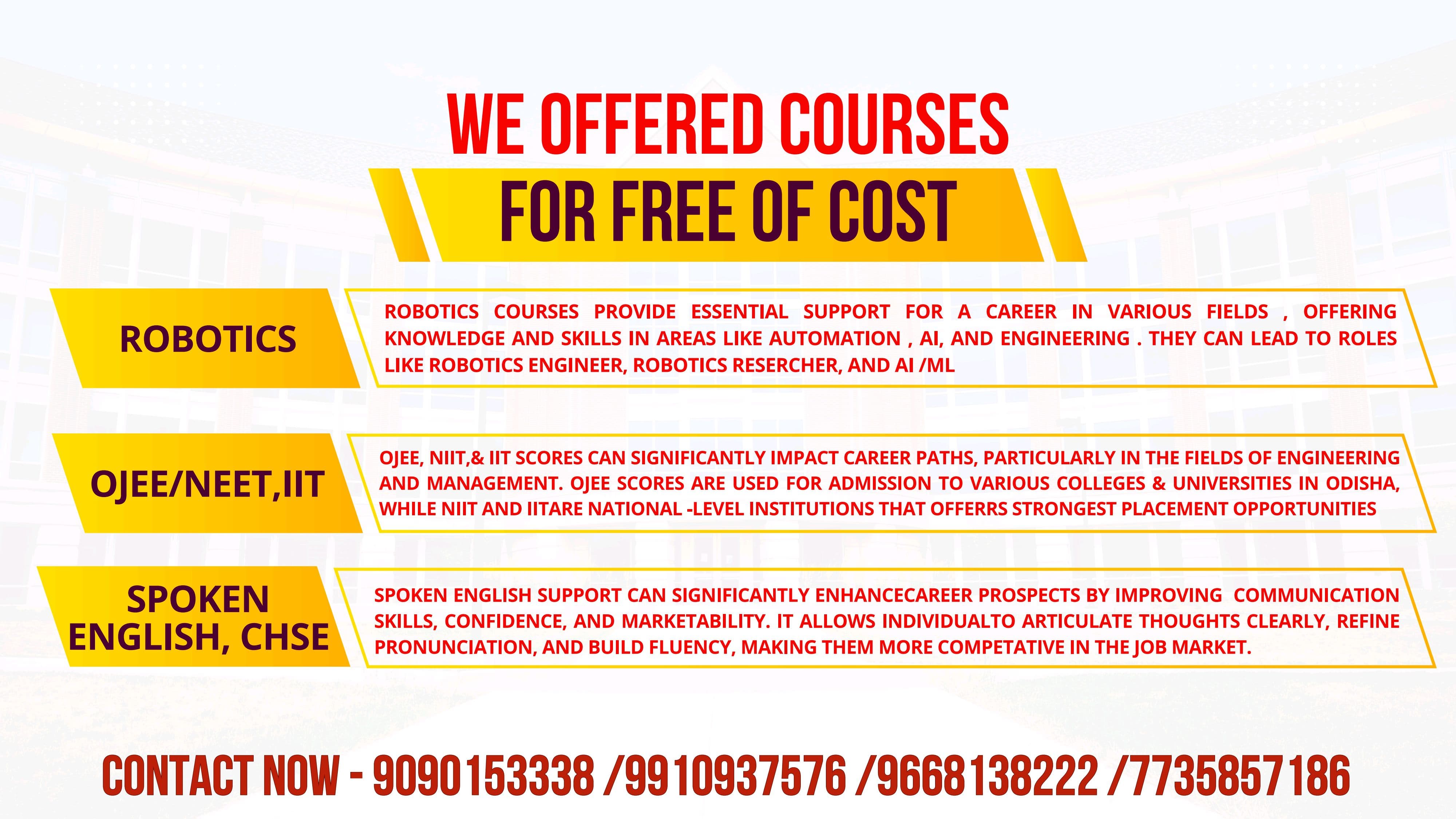 WE OFFER