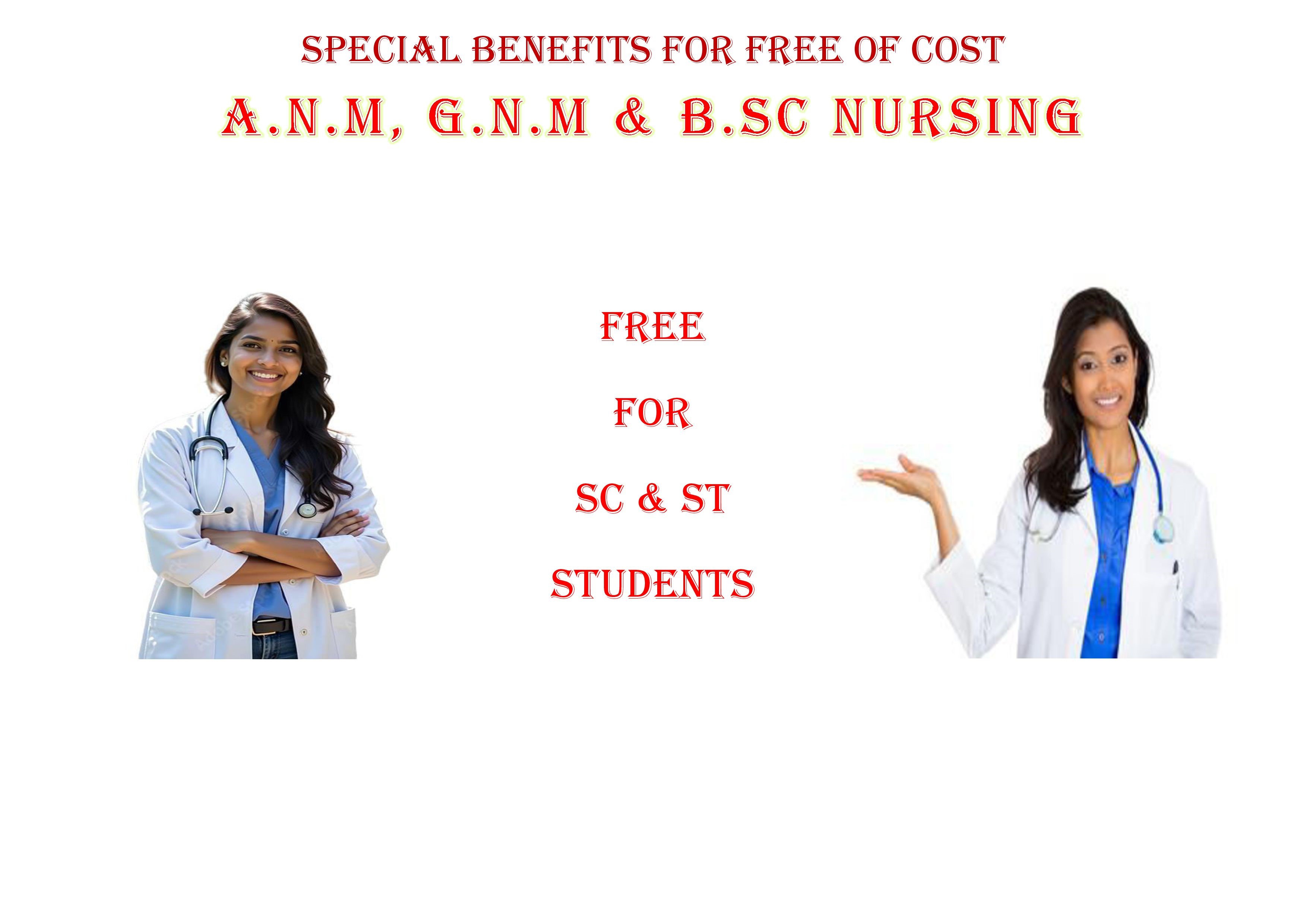 NURSING FREE FOR SC / ST